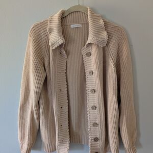 Neuflora Tan Women's Cotton Cardigan